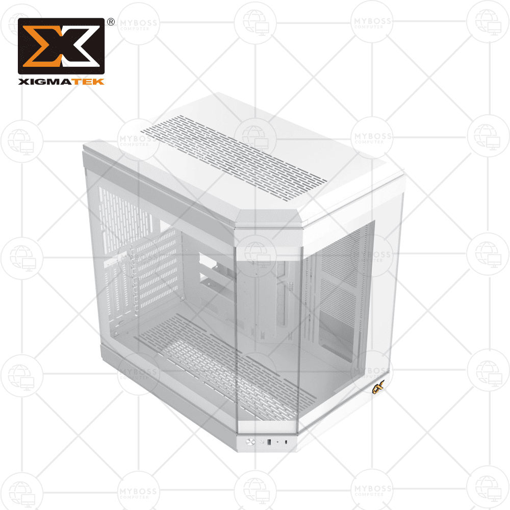 Vỏ Case XIGMATEK ALPHA CUBI ARTIC - White (Tặng 3 Fan RGB)