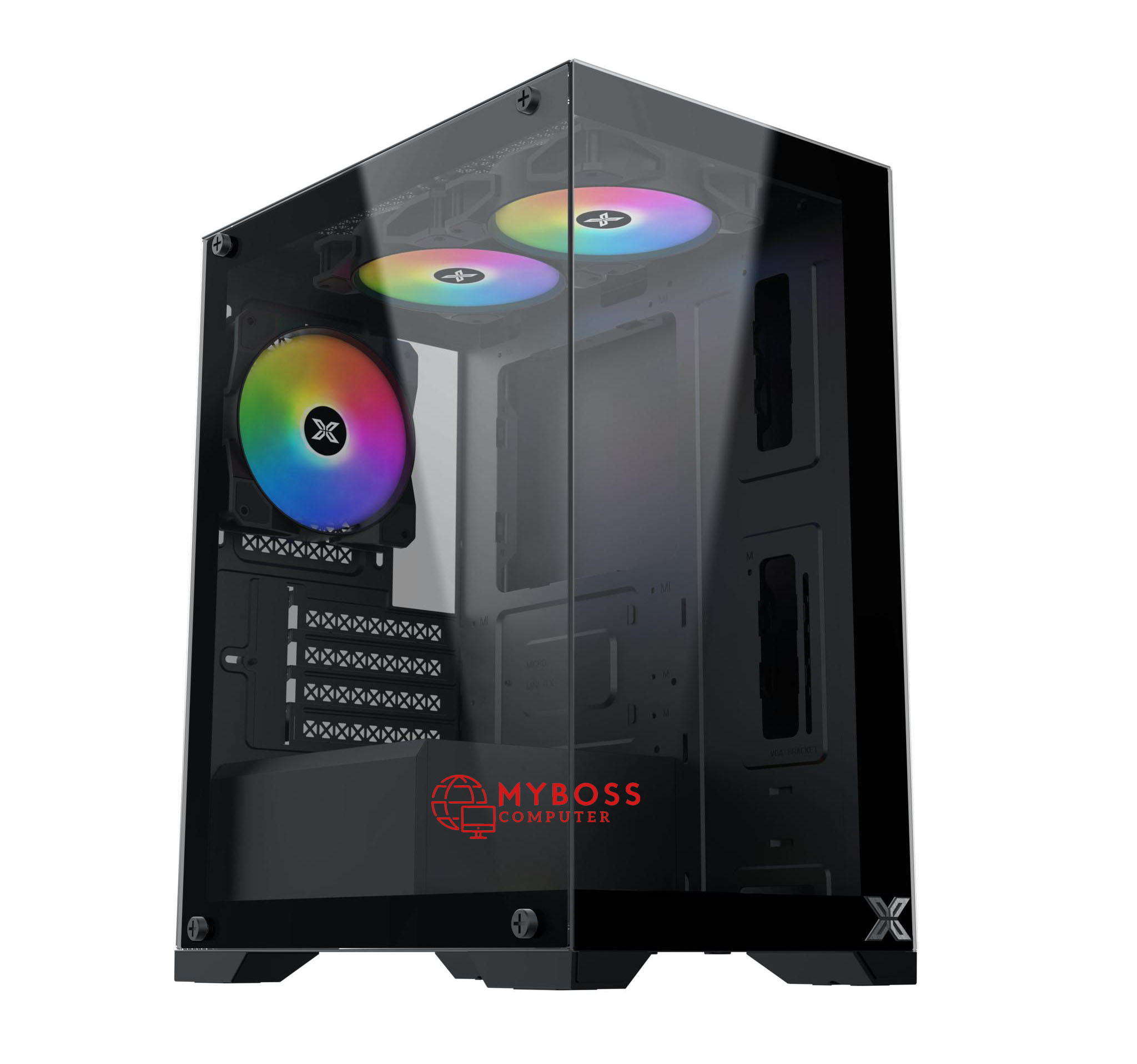 Vỏ Case XIGMATEK ENDORPHIN M - Black (Tặng 3 Fan ARGB/ Chỉnh Led Qua Phần Mềm)
