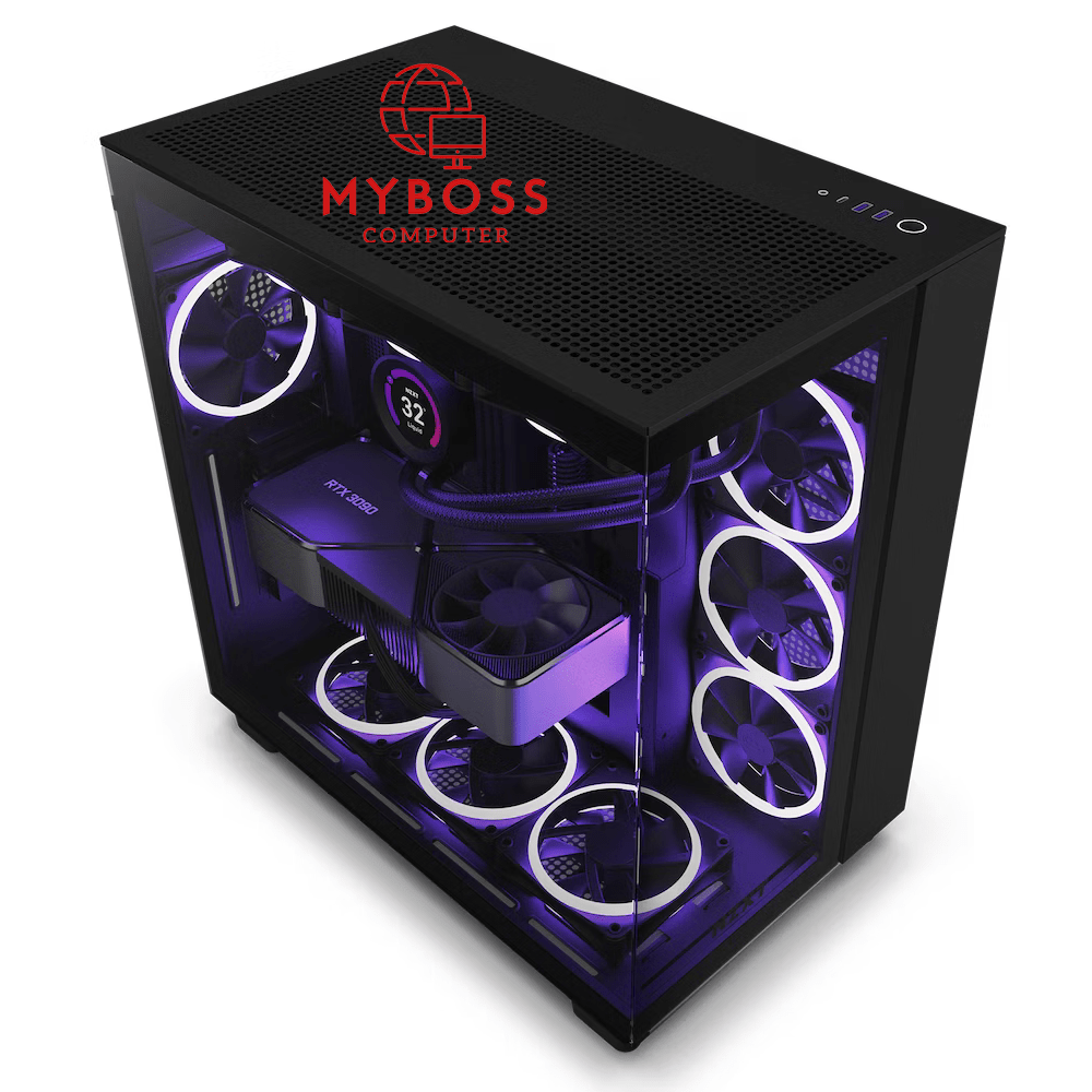 Vỏ Case NZXT H9 Flow - Black/ Được Lắp Sẵn 4 Fan Ko Led