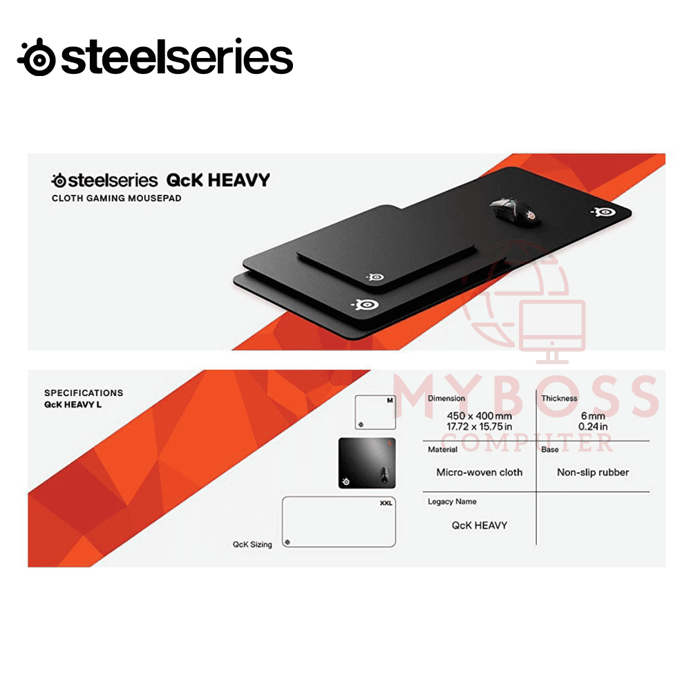 Bàn Di Chuột Gaming SteelSeries QCK HEAVY - Large