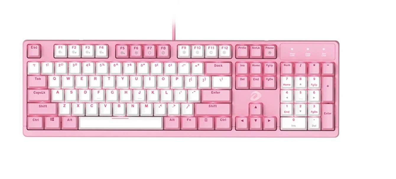 Bàn phím cơ DareU EK1280S Pink White/ Blue sw/ Led