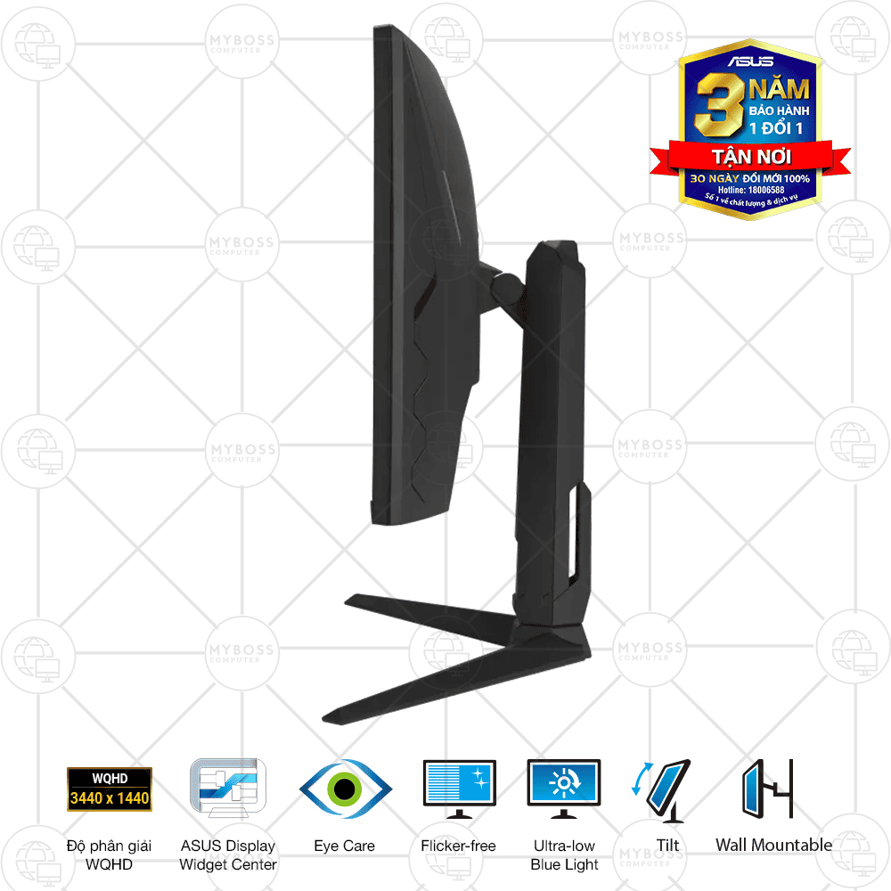 Màn Hình Cong ASUS TUF VG34WQML5A 34in/ 2K WQHD/ VA/ 250Hz/ 1ms GtG/ FreeSync/ Có Loa