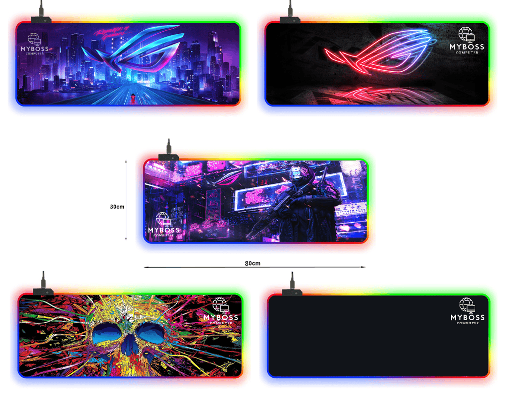 Bàn Di Pad Chuột Gaming Extended XL, Led Viền RGB, Kích Thước: 80x30cm, Dày: 3mm Siêu Bền