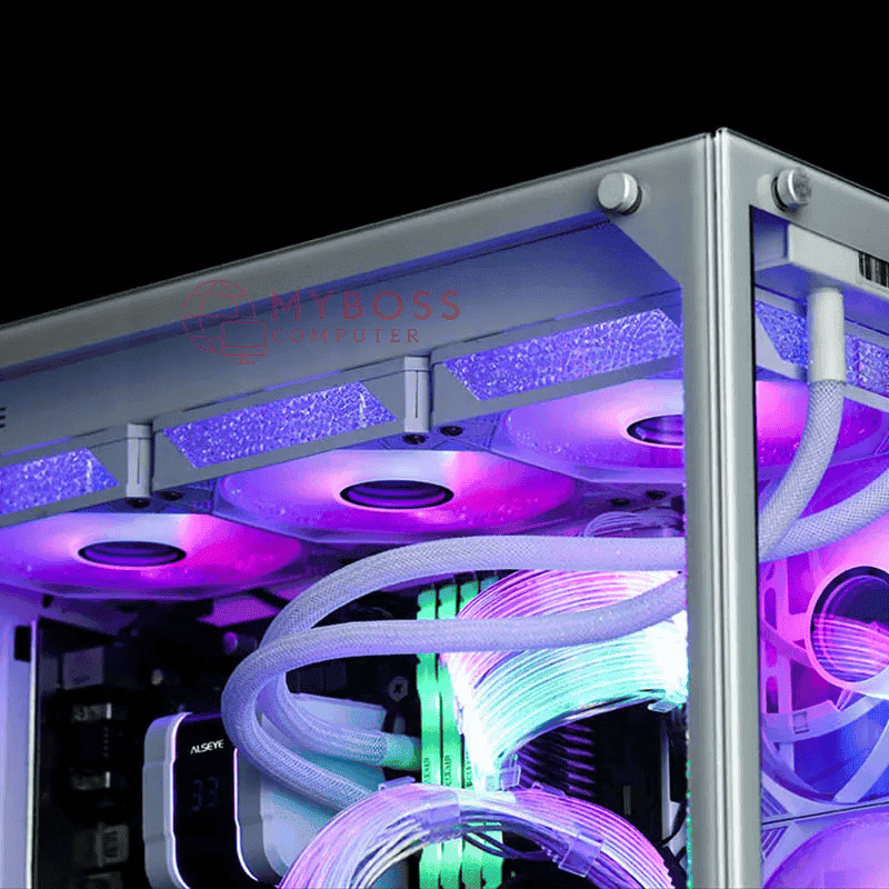 Kit 3 Fan YICOBEILA Led ARGB Sync Main - White/ F-B12