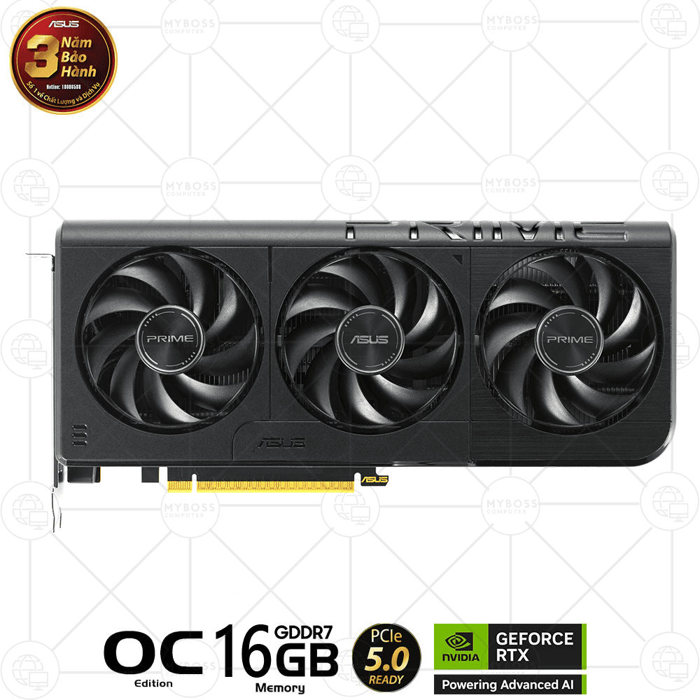 VGA ASUS PRIME RTX 5060 Ti 16GB GDDR7 OC Edition