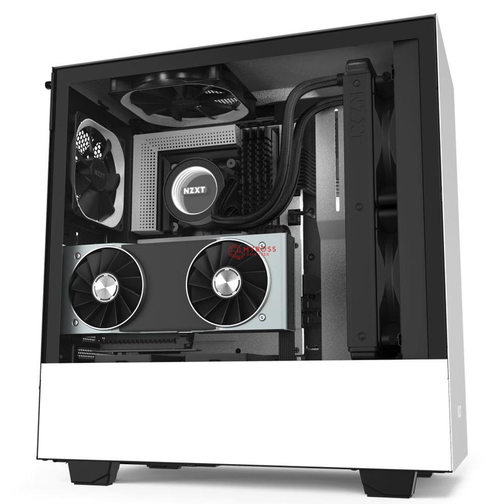 Vỏ Case NZXT H510i Matte White - Trắng Đen 