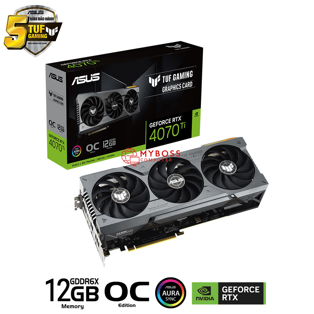 VGA ASUS TUF Gaming RTX 4070 Ti 12GB GDDR6X OC Edition