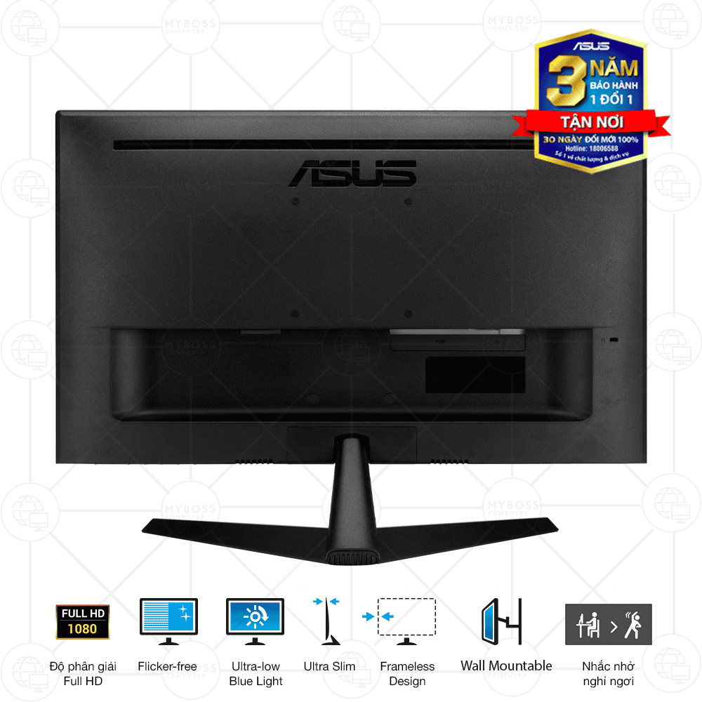Màn Hình ASUS VY249HF-R 23.8in/ Full HD/ IPS/ 100hz/ 1ms MPRT/ Eye Care/ Adaptive Sync