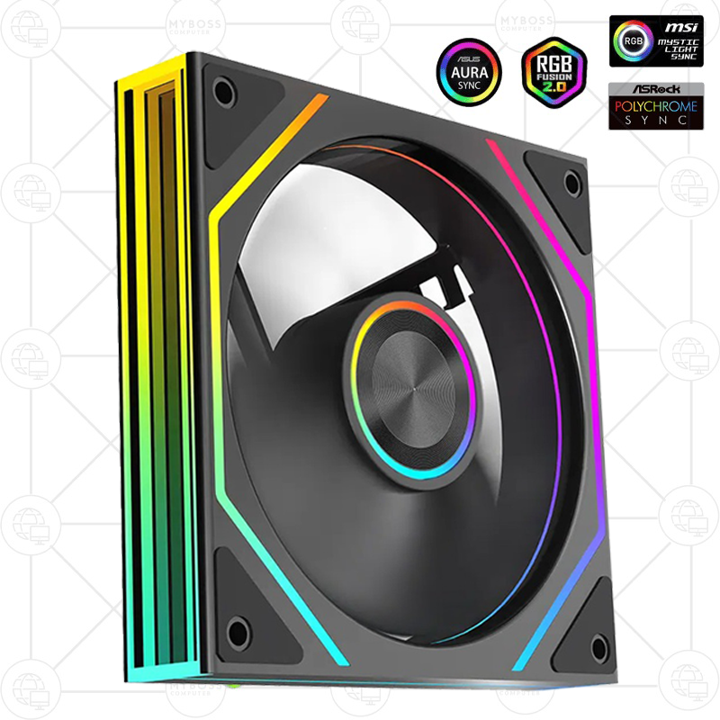 Fan Batman J8 LED ARGB, Sync Main - Black