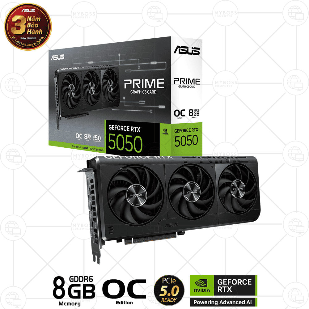 VGA ASUS PRIME RTX 5050 8GB GDDR6 OC Edition