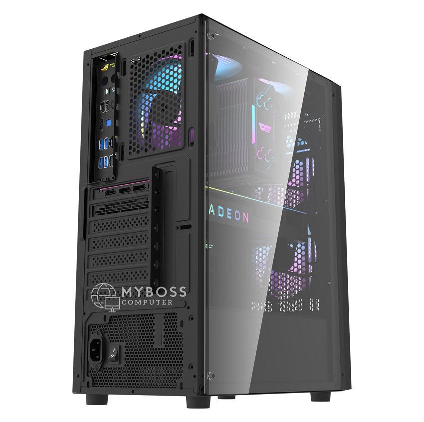 Vỏ Case DarkFlash A290 TG - Black (tặng 3 fan led RGB)
