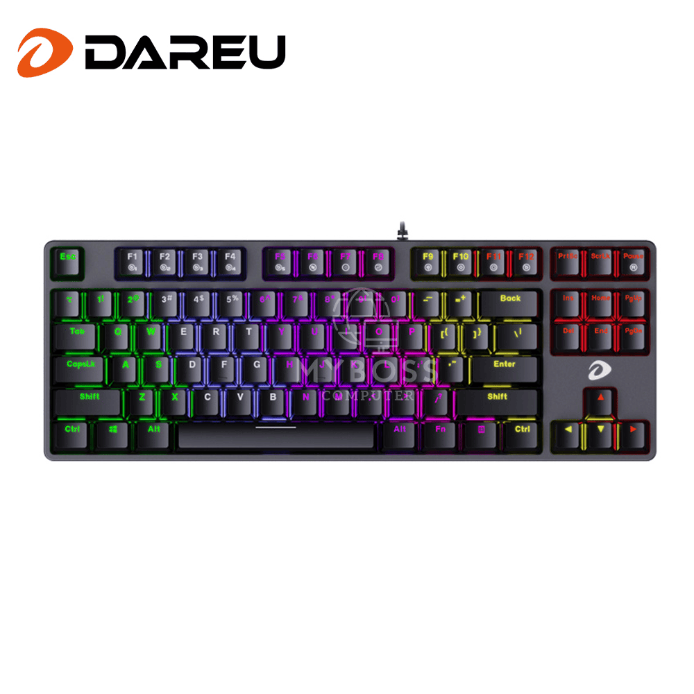 Bàn Phím Cơ DareU EK87 Black MULTI-LED - Blue Switch