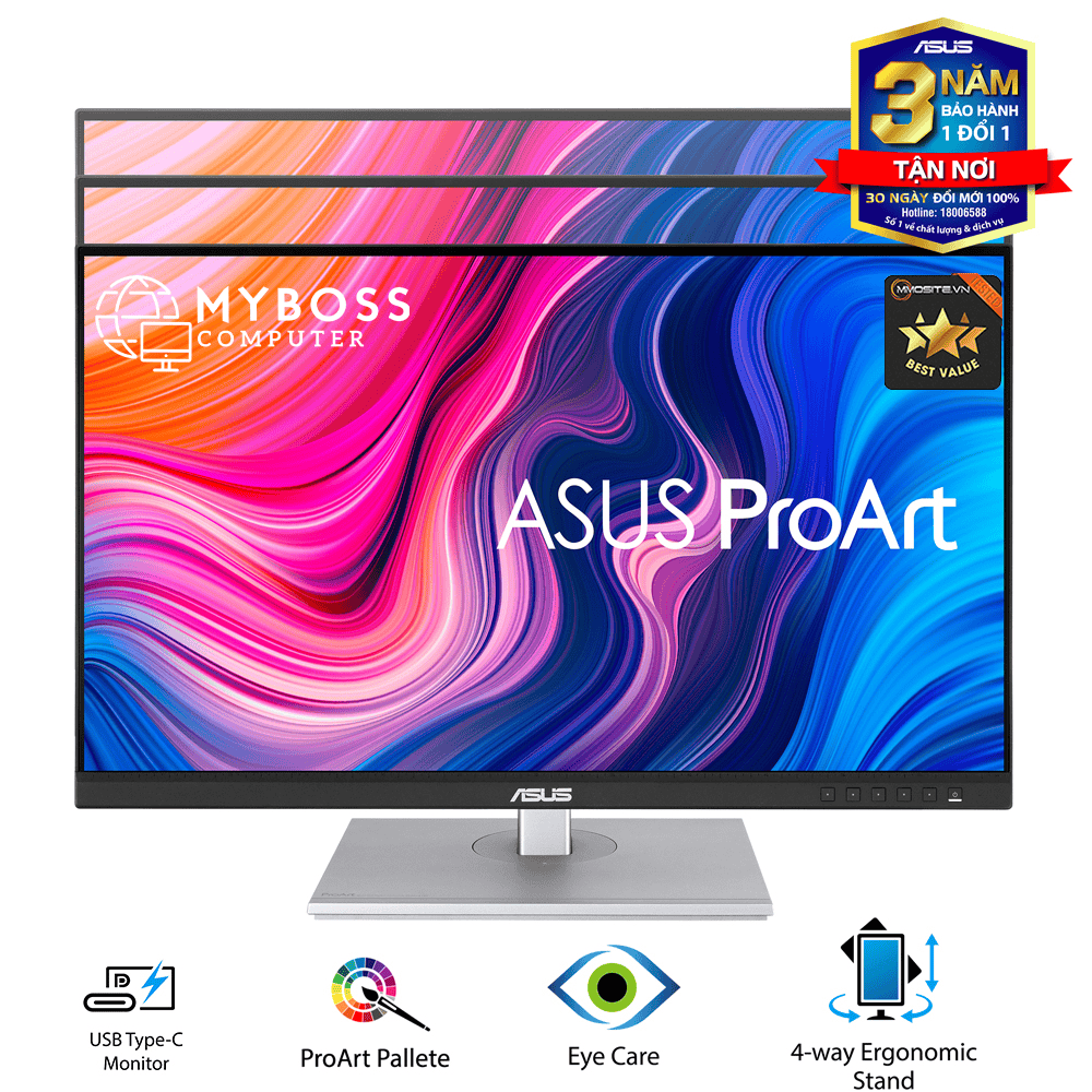 Màn Hình ASUS ProArt PA279CV 27in/ IPS/ 4K UHD/ 100% sRGB Chuyên Đồ Họa