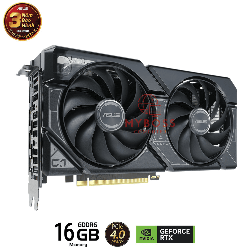 VGA ASUS DUAL GeForce RTX™ 4060 Ti 16GB GDDR6