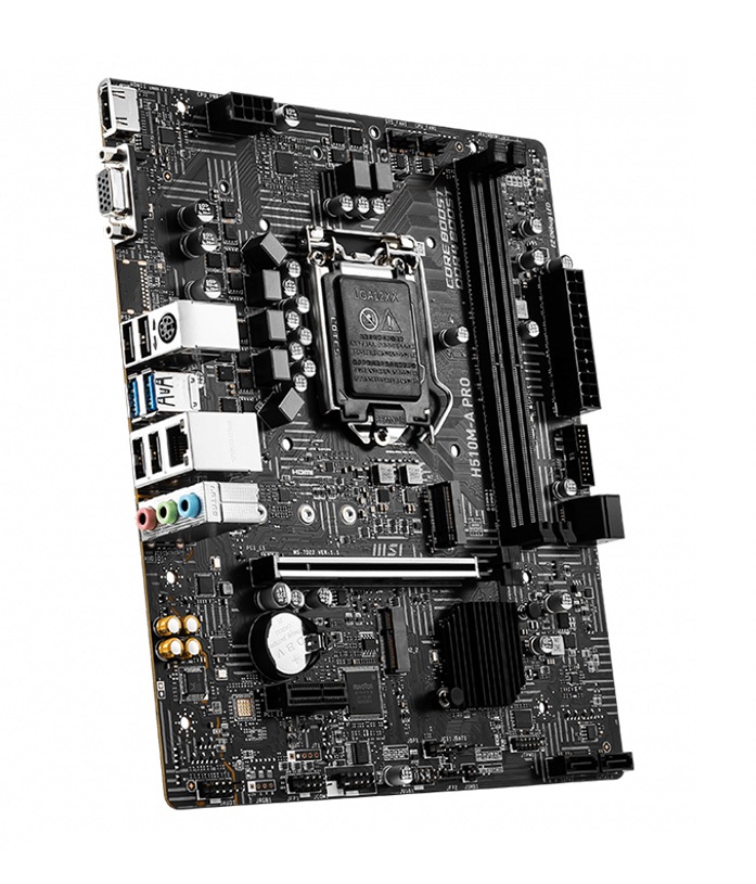 Mainboard MSI H510M-A PRO (Intel H510, Socket 1200, mATX, 2 khe Ram DDR4)