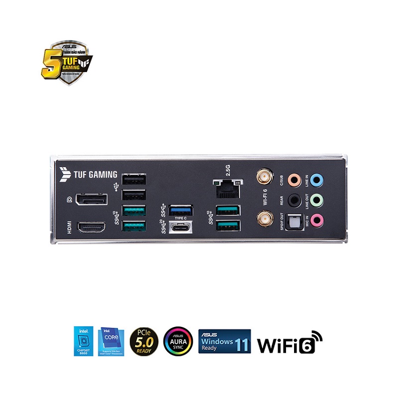 Mainboard Asus TUF GAMING B660M-PLUS WIFI D4 (Intel B660, Socket 1700, M-ATX, 4 khe RAM DDR4)