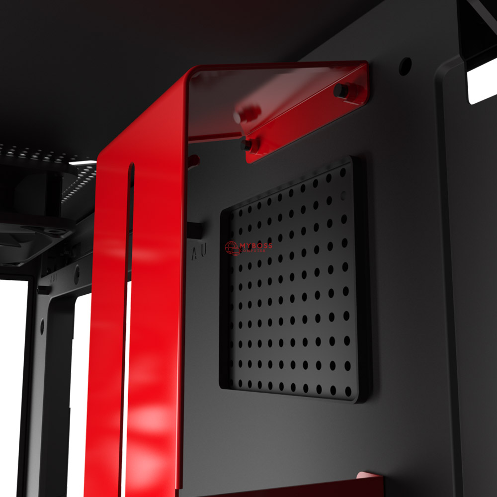 Vỏ Case NZXT H510i Matte Black- Đỏ Đen 