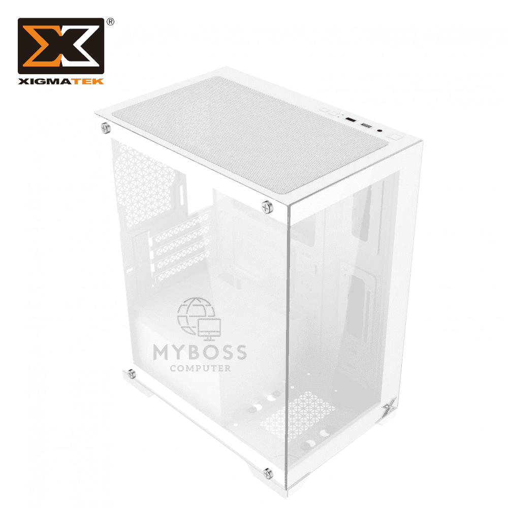 Vỏ Case XIGMATEK ENDORPHIN M ARTIC - White (Tặng 3 Fan ARGB/ Chỉnh Led Qua Phần Mềm)