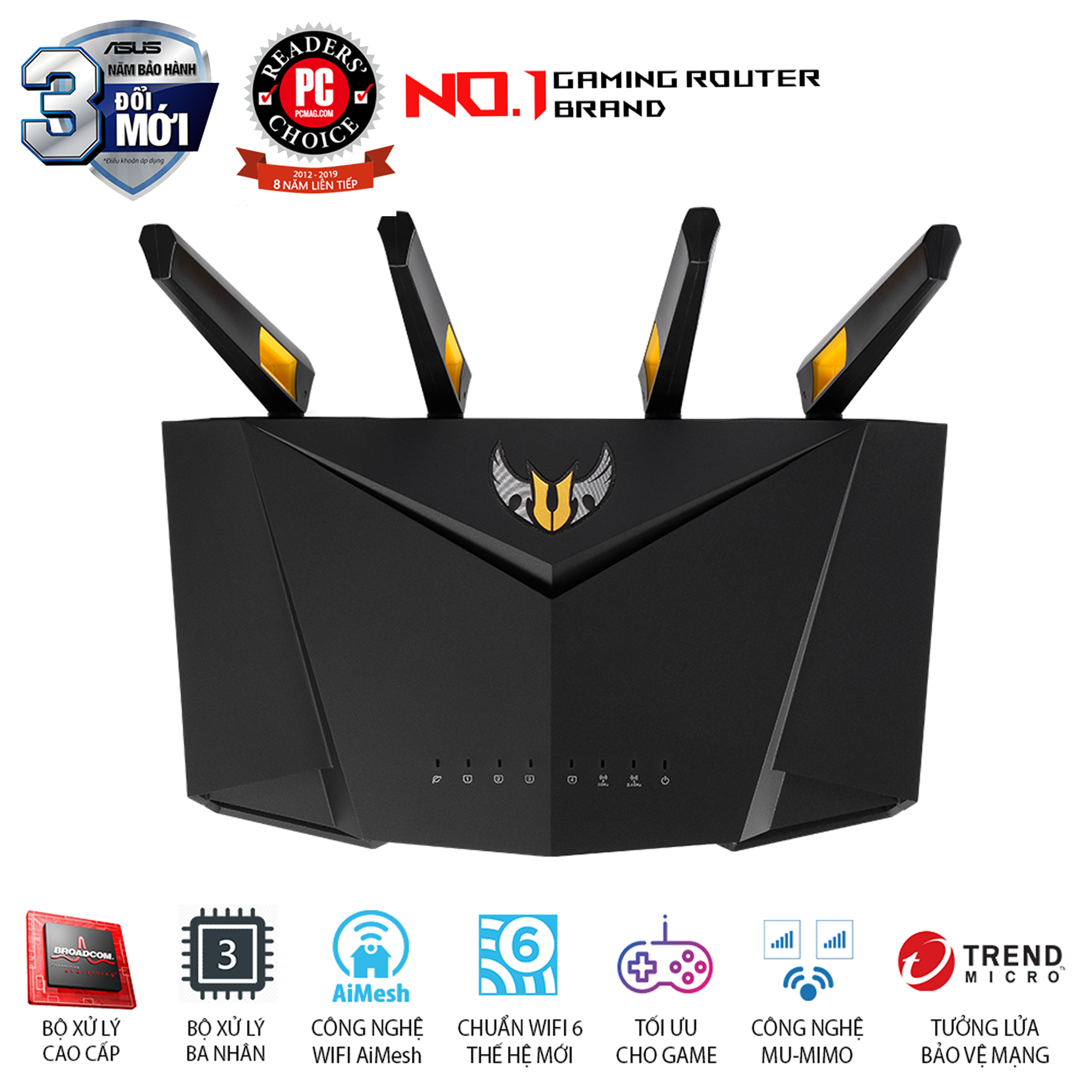 ASUS TUF Gaming AX3000 Wifi 6 Aimesh AiProtection Pro
