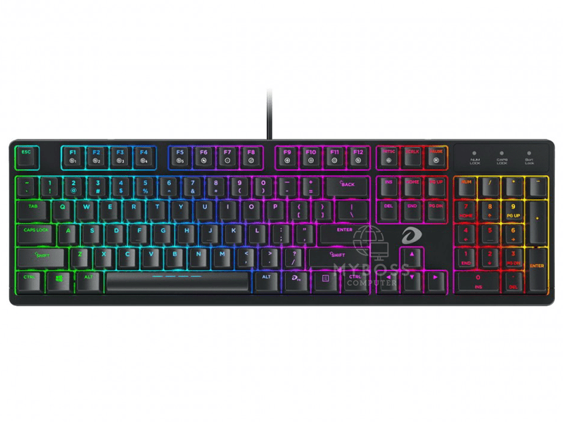 Bàn phím cơ DareU DK1280 - Black RGB (Blue Switch)