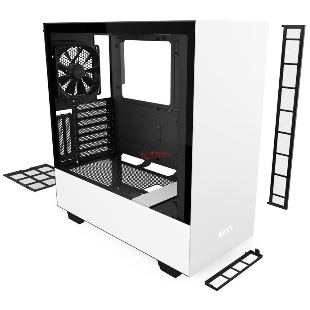 Vỏ Case NZXT H510i Matte White - Trắng Đen 