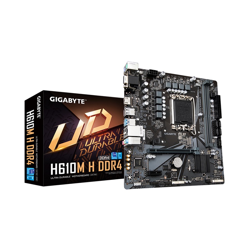 Mainboard Gigabyte H610M H DDR4 (Intel H610, Socket 1700, m-ATX, 2 khe RAM DDR4)