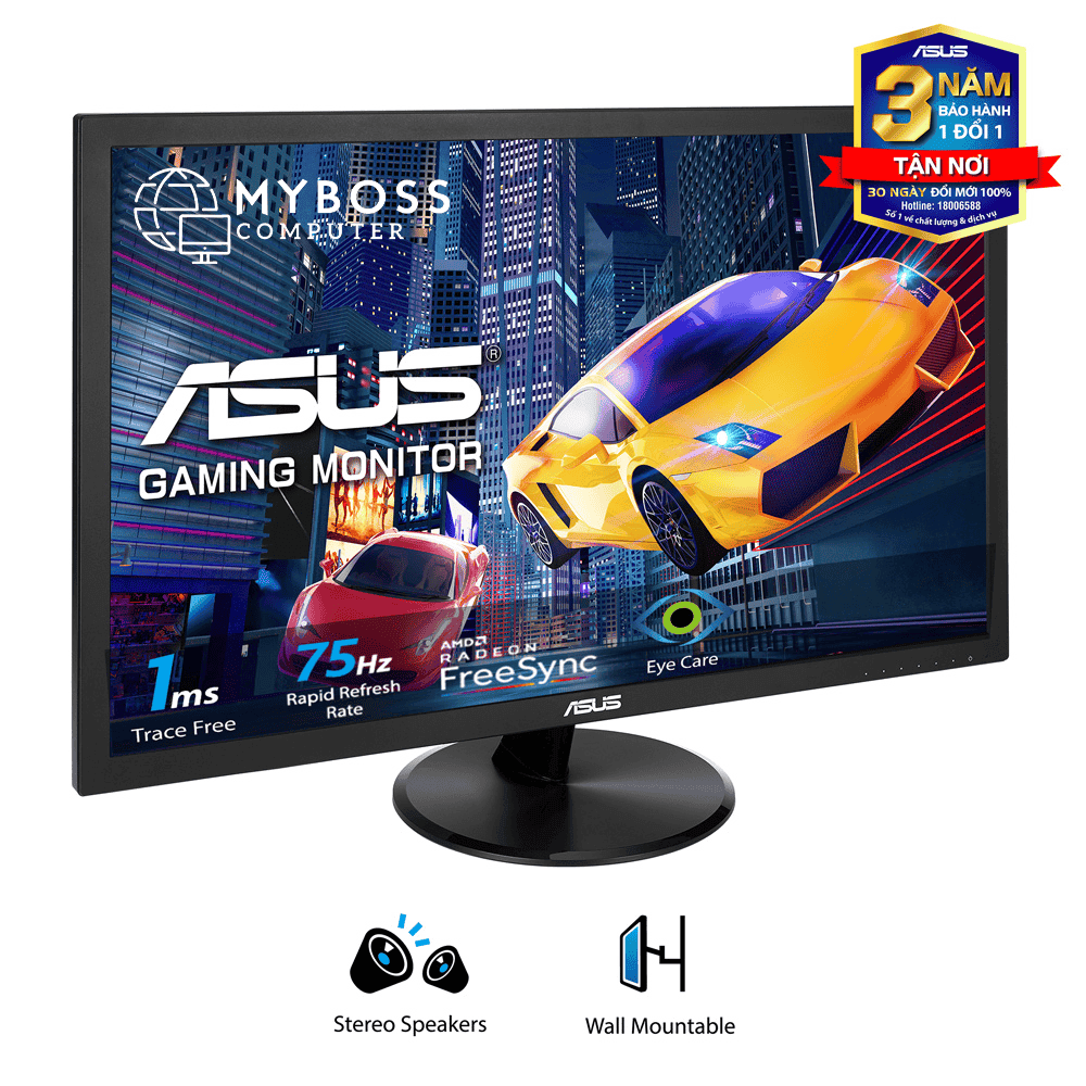 Màn Hình ASUS VP248H 24in/ 75Hz/ 1ms/ FreeSync/ Có Loa
