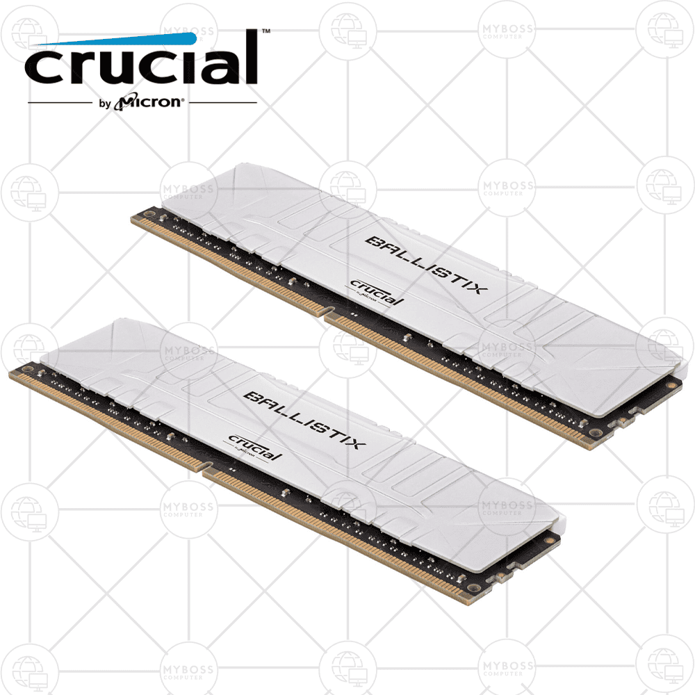 RAM Crucial Ballistix 16GB (8GB*2) DDR4 3200mhz - White