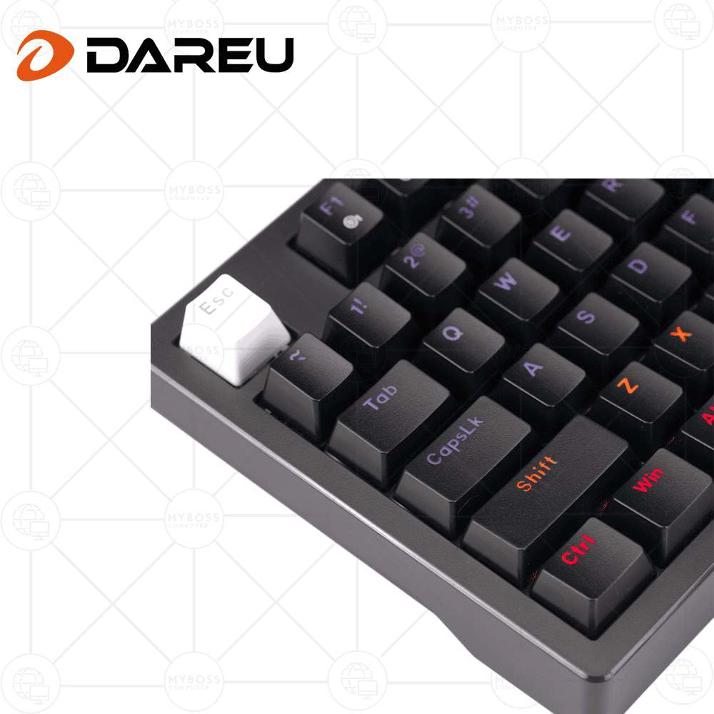 Bàn Phím Cơ DareU EK87 V2 Black LED Rainbow - Brown Switch