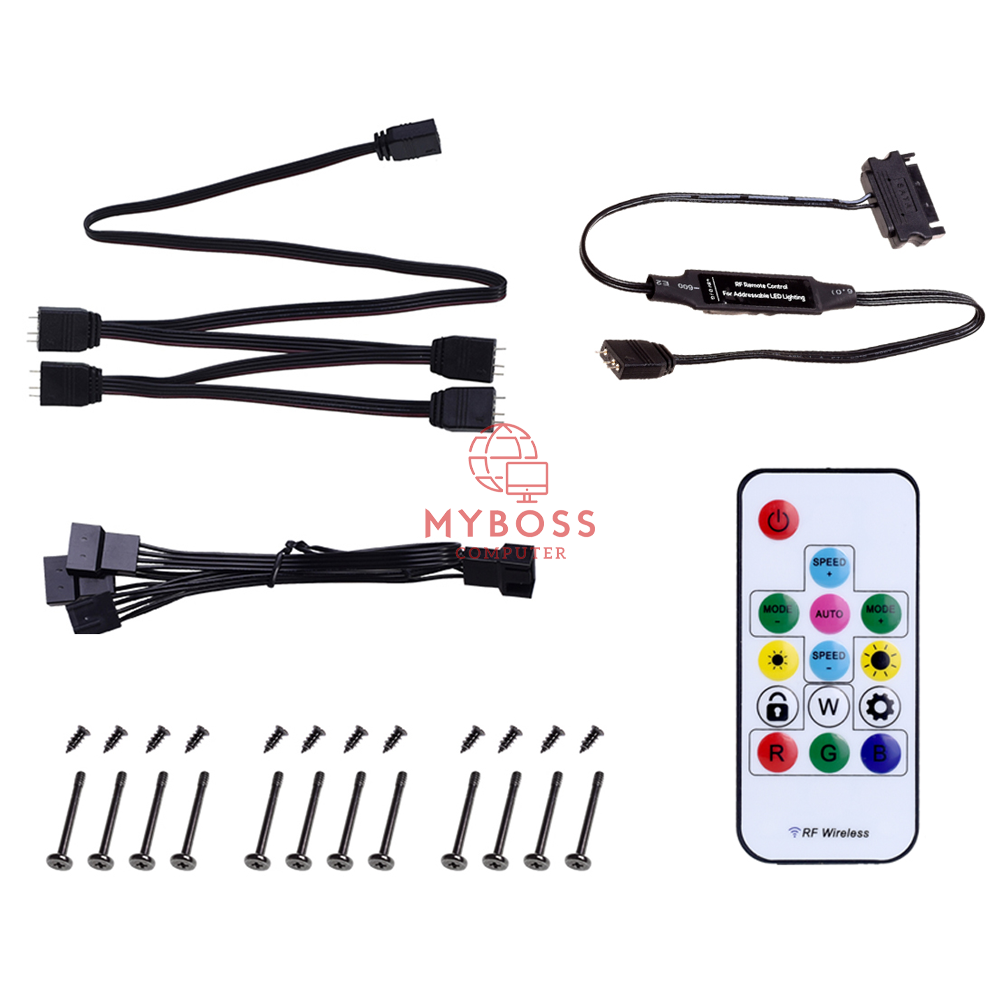 Kit 3 Fan ID-Cooling DF-12025-ARGB TRIO SNOW