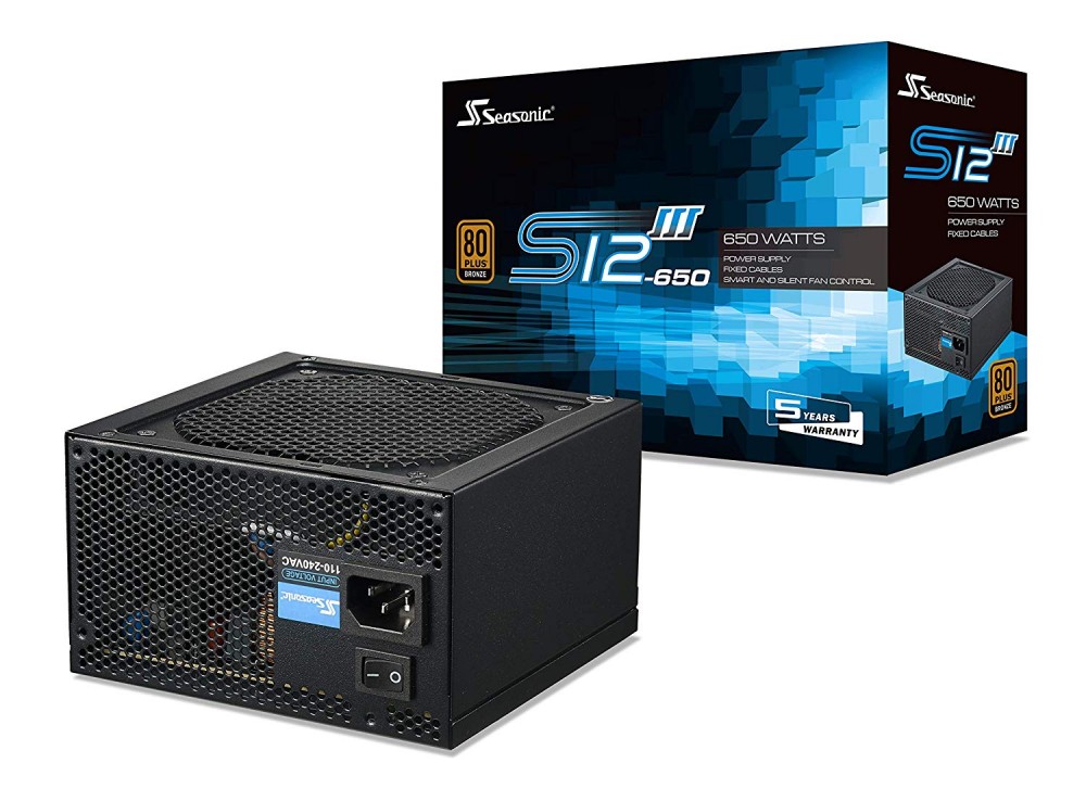 Seasonic 650w S12III-650 - 80 PLUS BRONZE