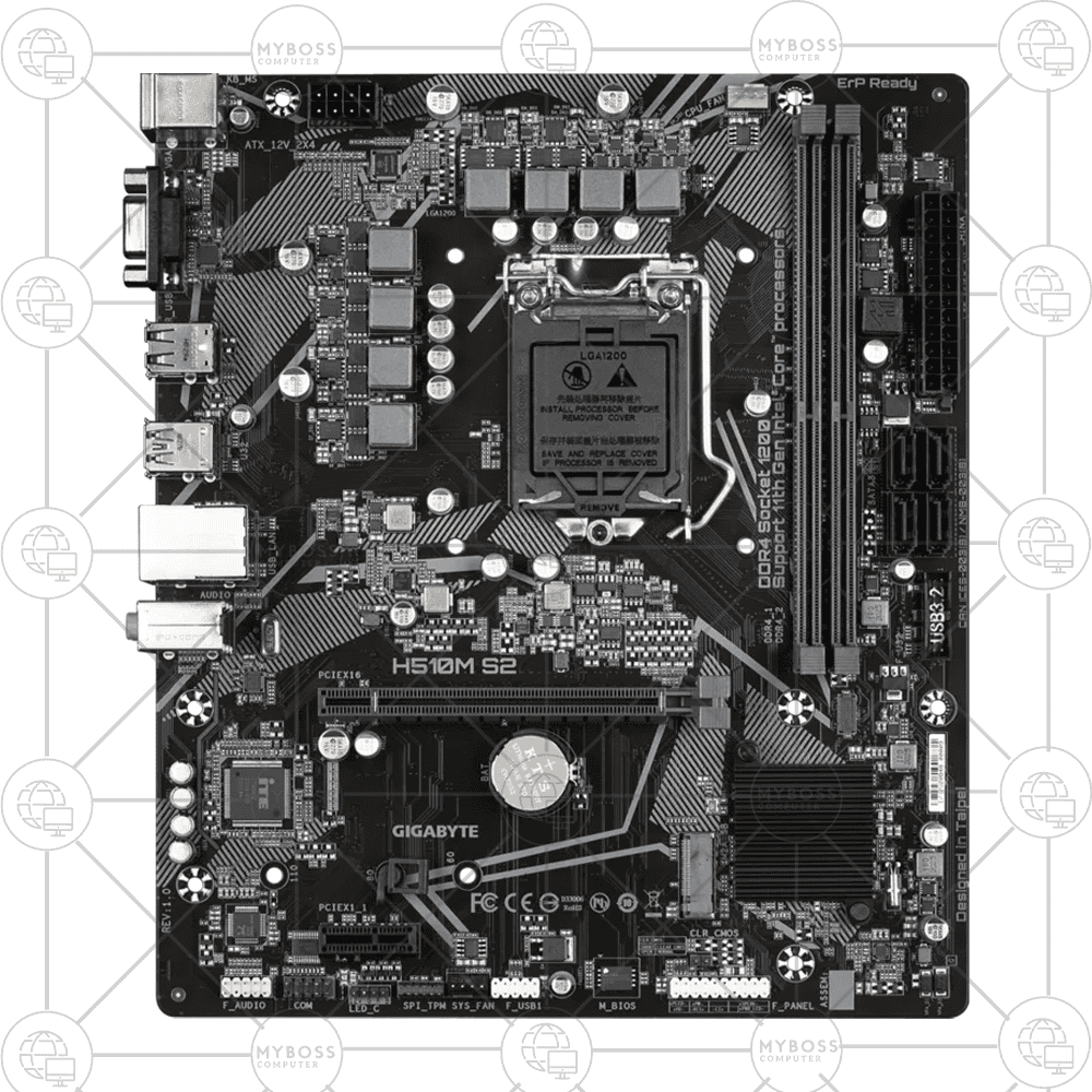 Mainboard Gigabyte H510M S2 (Intel H510, Socket 1200, m-ATX, 2 khe RAM DDR4)/ Like New