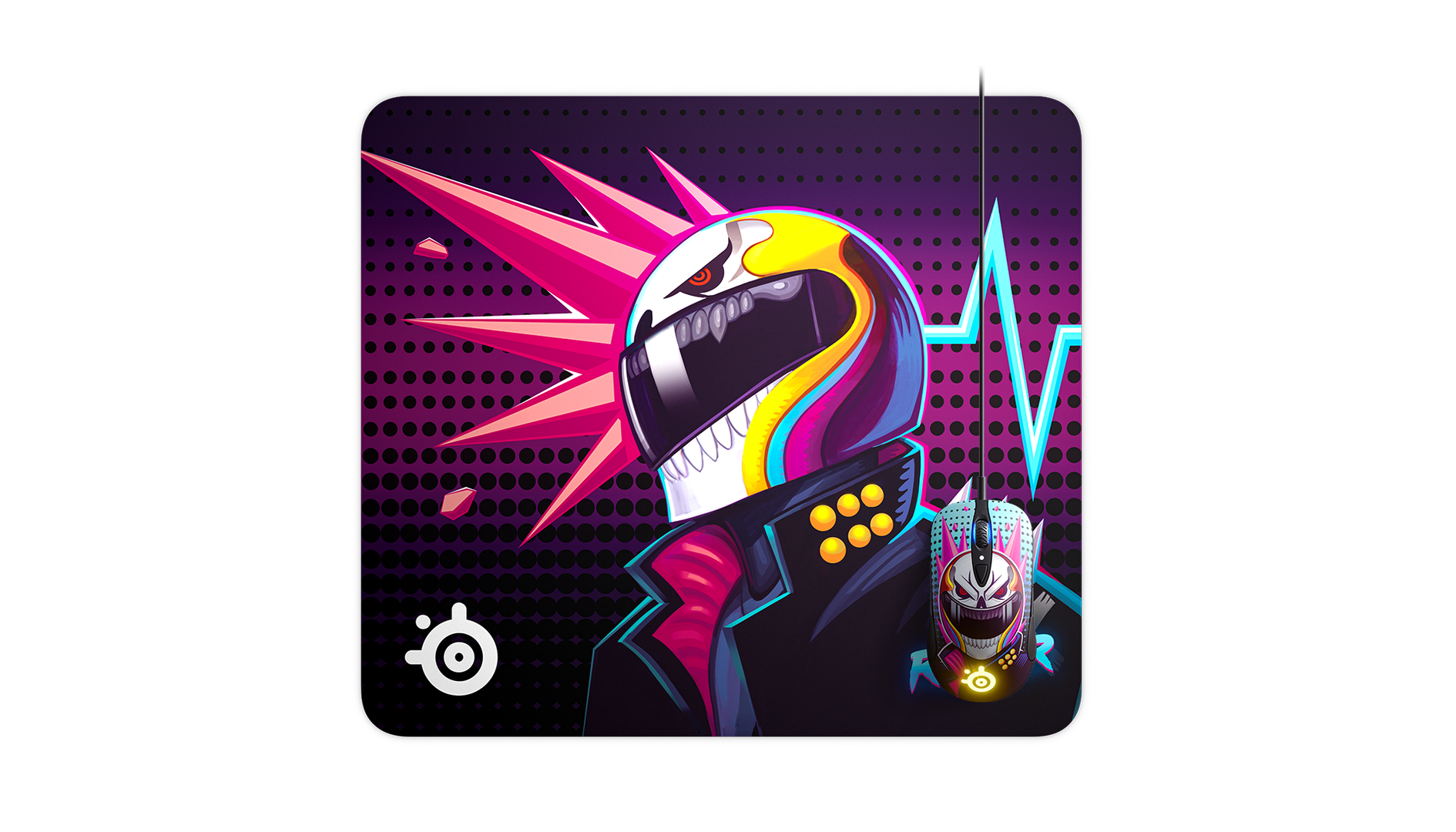 Bàn di chuột Steelseries QCK Large Neon Rider Edition