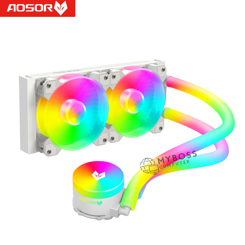 Tản nhiệt nước AIO Coolmoon Aosor AS240 ARGB - White