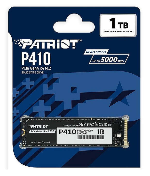 Ổ cứng SSD Patriot P410 1TB PCIe Gen4 x4 M.2 2280