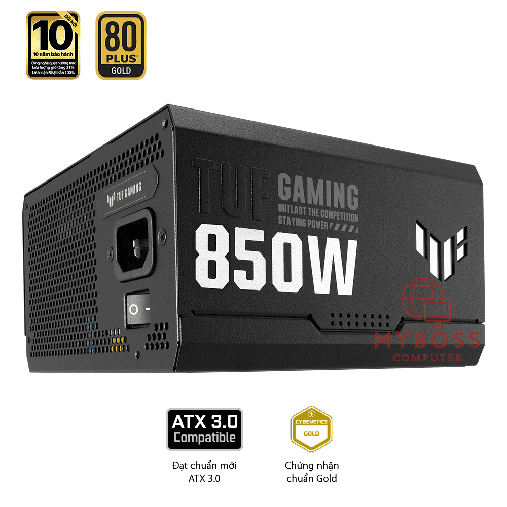 Nguồn ASUS TUF GAMING 850W - 80 Plus Gold (PCI Gen 5.0 - Full Modular)