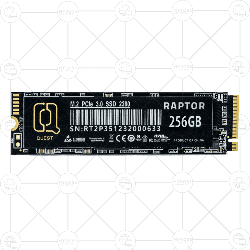SSD McQuest Raptor 256GB NVMe M.2 2280 PCIe Gen3 x4