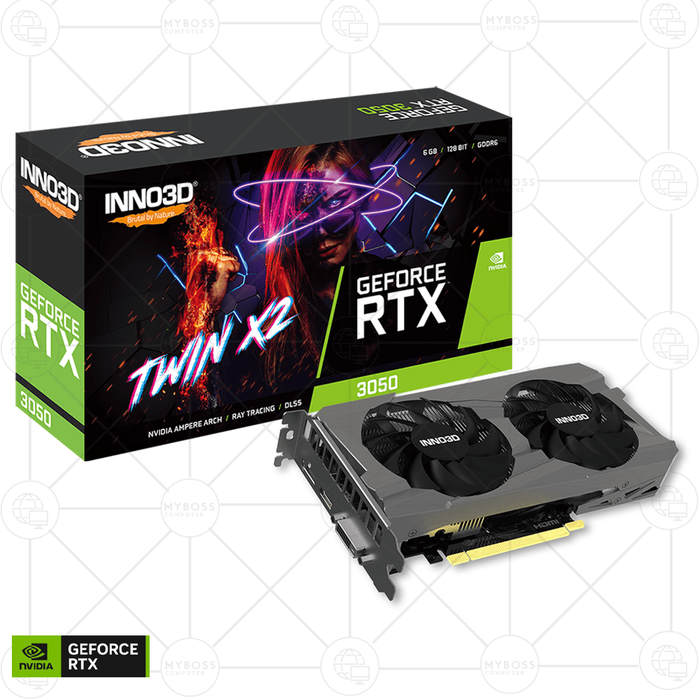 VGA INNO3D GeForce RTX™ 3050 6GB TWIN X2 V2