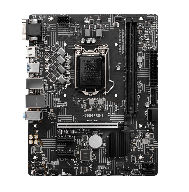 Mainboard MSI H510M PRO-E (Intel H510, Socket 1200, mATX, 2 khe Ram DDR4)