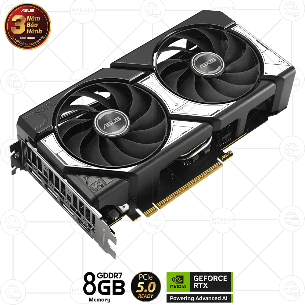 VGA ASUS DUAL RTX 5060 8GB GDDR7 OC