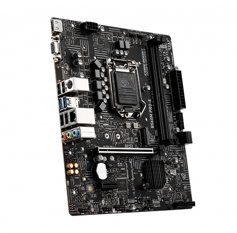 Mainboard MSI B560M PRO-E (Intel B560, Socket 1200, ATX, 2 khe Ram DDR4)