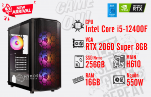 Bộ PC I5-12400F/ Ram 16G/ SSD Nvme 256G/ VGA RTX 2060 Super 8GB