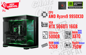 Bộ PC AMD Ryzen 9 9950X3D/ RAM 32G DDR5/ SSD Nvme 500G/ VGA RTX 5060Ti 16GB Bộ PC AMD Ryzen 9 9950X3D/ RAM 32G DDR5/ SSD Nvme 500G/ VGA RTX 5060Ti 16GB