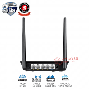Bộ Phát Wifi ASUS RT-N12+ Chuẩn N300