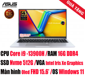 Laptop Asus Vivobook 15 OLED A1505VA-L1201W/ i9-13900H/ RAM 16GB/ SSD 512GB/ Intel Iris Xe Graphics