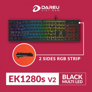 Bàn Phím Cơ DareU EK1280s V2 LED Rainbow - Brown Switch