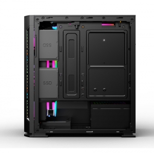Vỏ case KENOO ESPORT G362 3F - Mầu Đen ( 3 fan led RGB Rainbow)