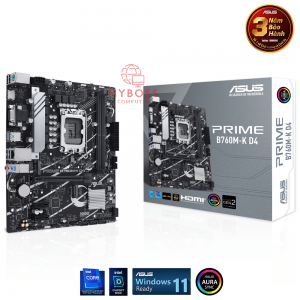 Mainboard ASUS PRIME B760M-K D4 (Intel B760, Socket 1700, m-ATX, 2 khe RAM DDR4)