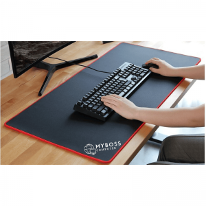 Bàn Di Chuột Màu Đen Viền Đỏ KT 900 x 400 x 3mm