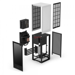 Vỏ case NZXT H1 - White 
